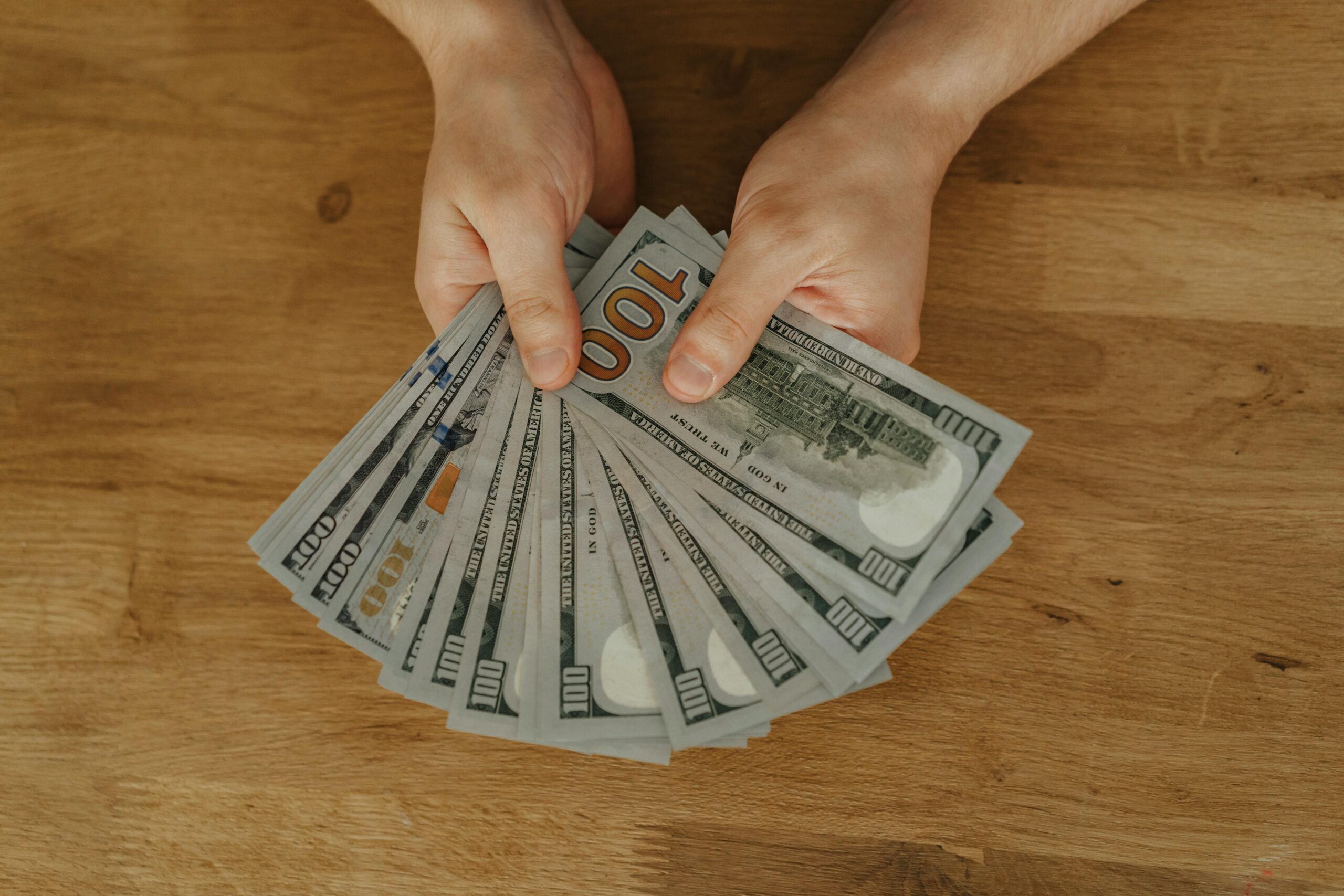 Kostenloses Stock Foto zu amerikanische währung, anlagekonzept, aufsicht